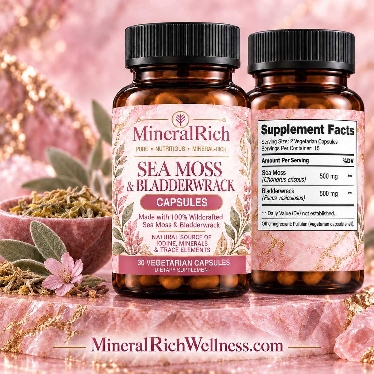 Women's Sea Moss & Bladderwack Capsules